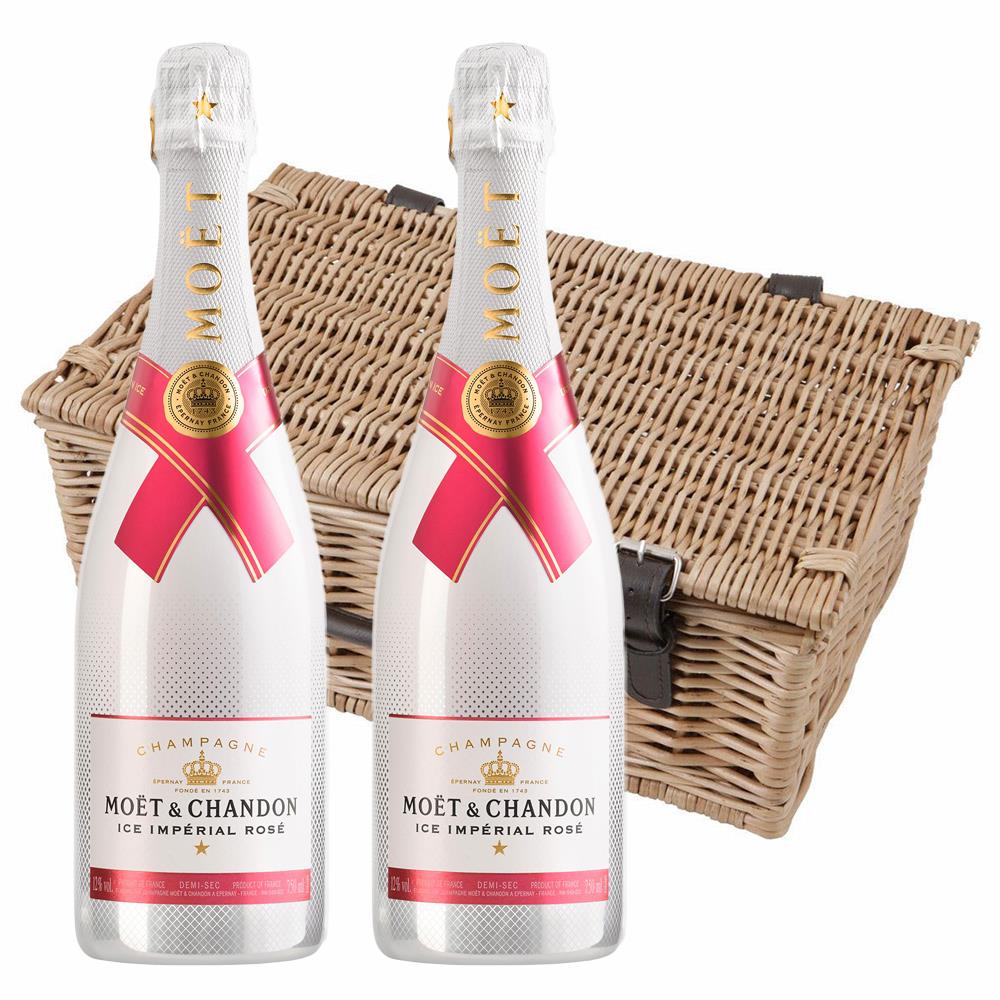 Moet Andamp; Chandon Ice Imperial Rose 75cl Twin Hamper (2x75cl)
